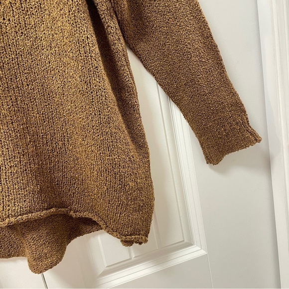 Oak + Fort (Loft 82) Oversized Wool Knit Sweater in Golden Brown - Picture 3 of 15